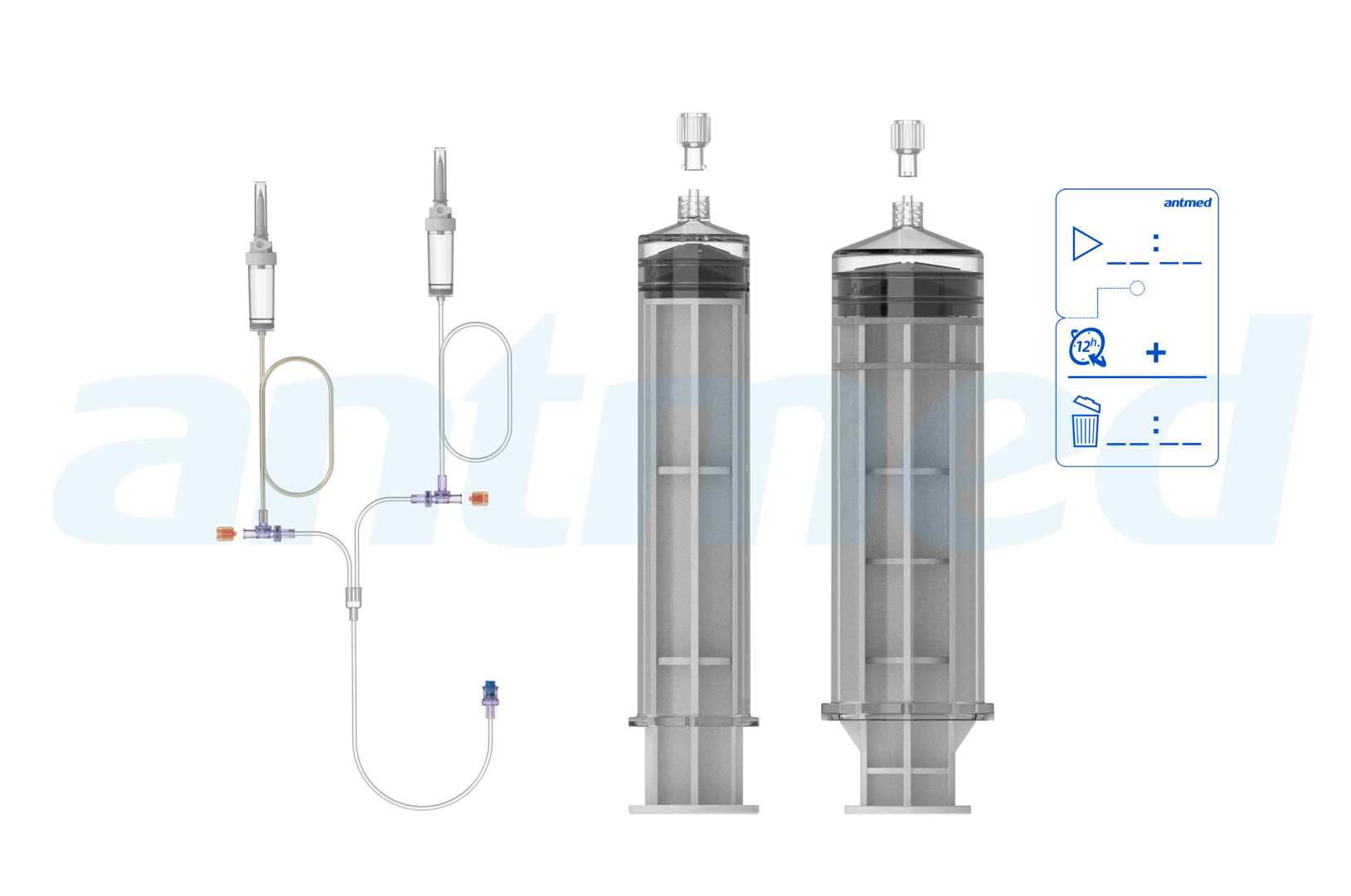 12hours Multi-patient syringe system