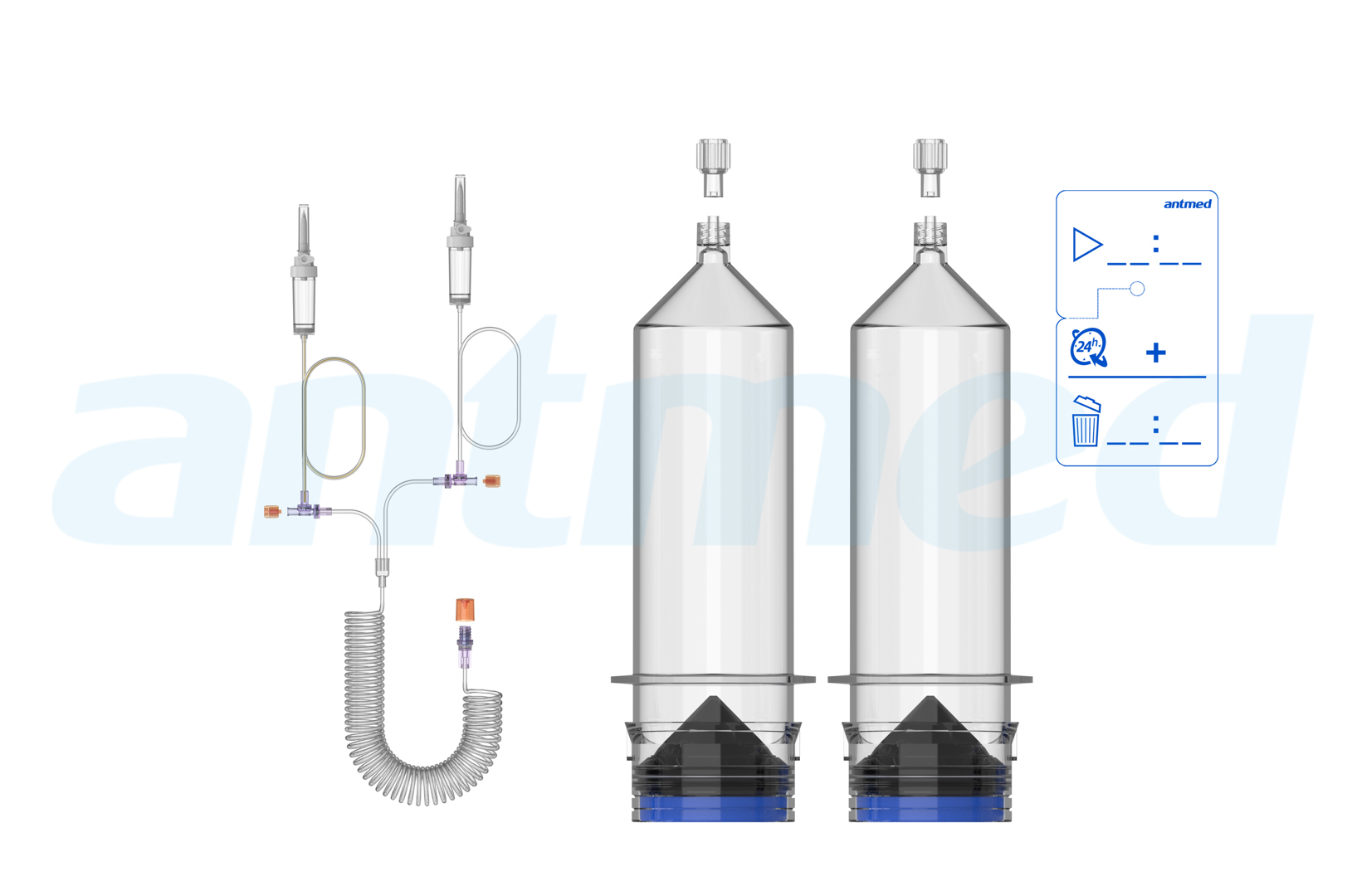 24hours Multi-patient syringe system