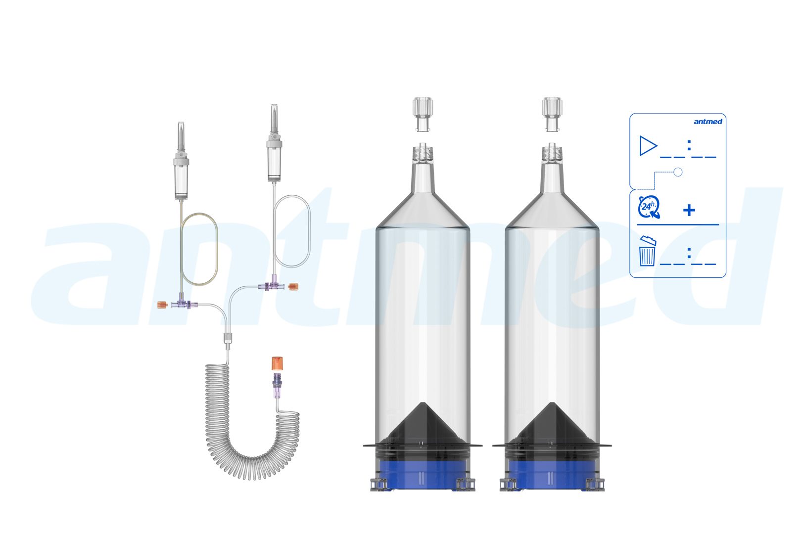 24hours Multi-patient syringe system