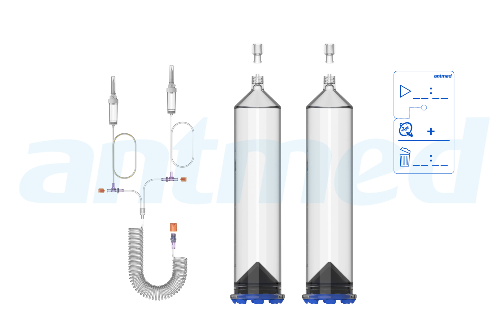 24hours Multi-patient syringe system